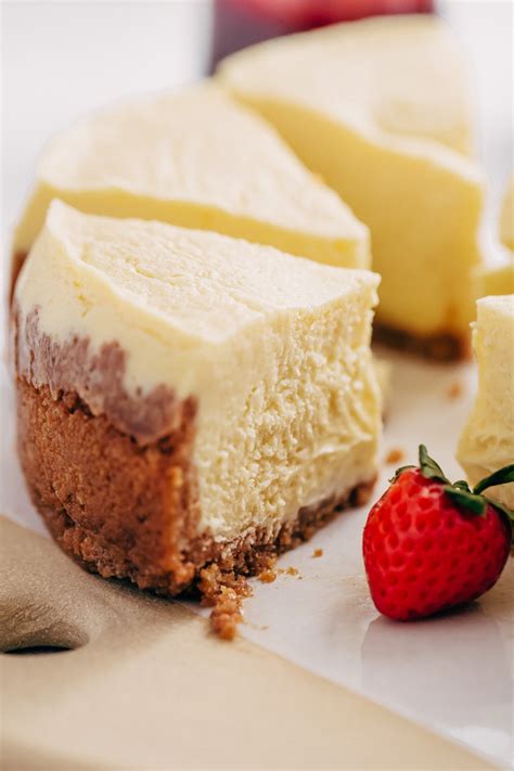 .how to bake a 6 inch cheesecake using a bigger recipe discussion from the chowhound home cooking, cheesecake food maybe somebody can help me. New York-Style Instant Pot Cheesecake Recipe | Little ...