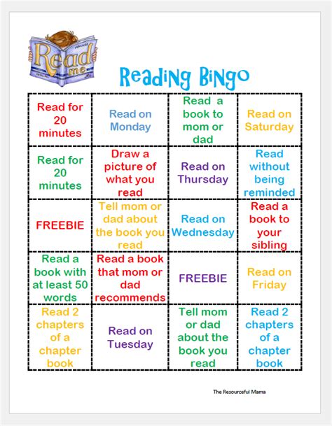 Make Summer Reading Fun With This Reading Bingo The