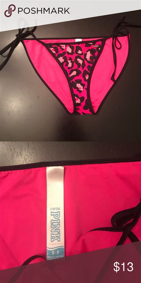 Pink Leopard Bikini Bottom Leopard Bikini Bottoms Bikinis Pink Leopard