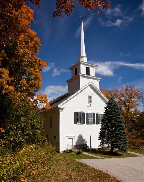 Vermont Church In Fall Royalty Free Stock Image Image 16389216