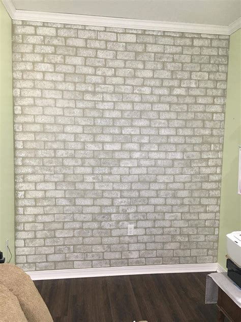 30 Faux Brick Accent Wall