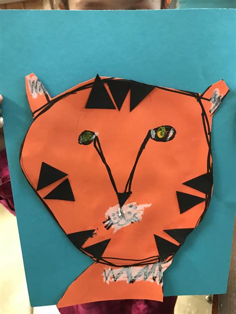 Elements Of The Art Room Kindergarten Tiger Collage