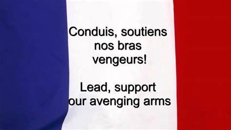 France National Anthem La Marseillaise With French And English Lyrics