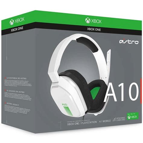 Headset Logitech Astro Gaming A10 Branco Xbox One 939 001854 Itx Gamer