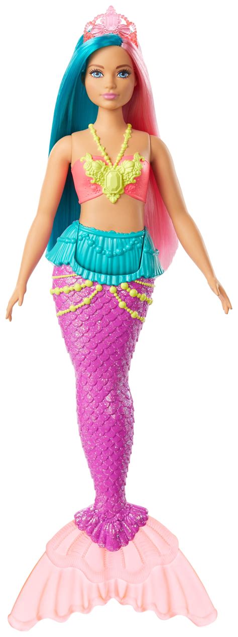 Barbie Dreamtopia Mermaid Doll 12 Inch Teal And Pink Hair Walmart