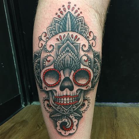 For sugar skull designs, the best placement is somewhere wide enough for an average or even bigger tattoo. 125+ Best Sugar Skull Tattoo - Designs & Meaning (2019)