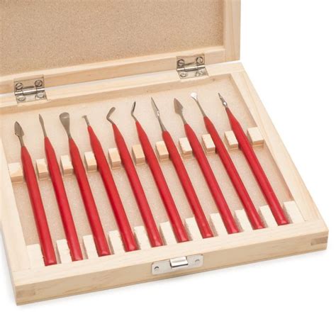 10 Tool Wax Carving Set With Case Contenti 170 232 Contenti