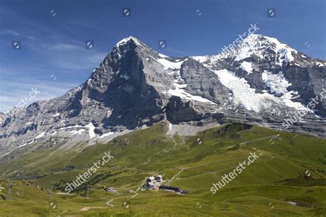 Eiger Mountain Kleine Scheidegg Mountain Pass Editorial Stock Photo