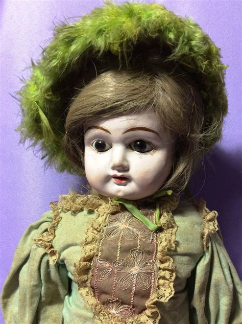 Antique German 28 Fashion Mid 1800s Papier Mache Doll Original