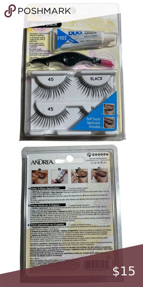 Andrea Deluxe Pack Eyelash Kit Lashes W Glue Eyelash Kit Eyelashes Lashes