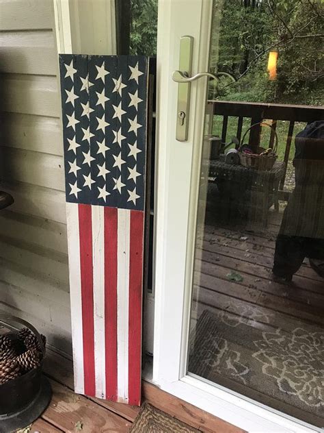 The site owner hides the web page description. Wooden American Flag Sign Front Door Signs Patriotic Signs ...