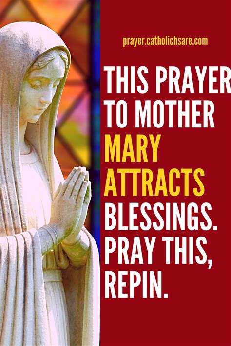 A Powerful Prayer To Mother Mary That Attracts Blessings In 2021