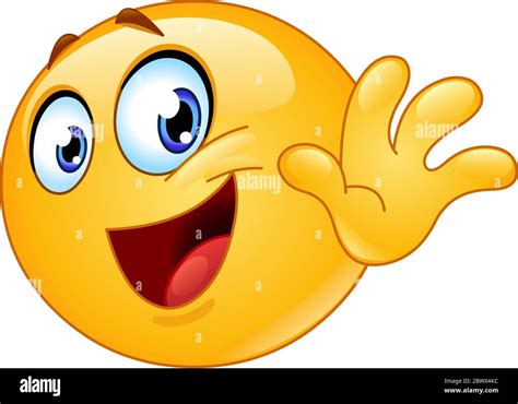 Waving Hand Emoji Hi Res Stock Photography And Images Alamy