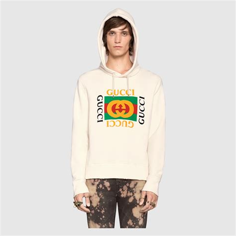 Cotton Sweatshirt With Gucci Print Gucci New Sweatshirts 454585x5j579541