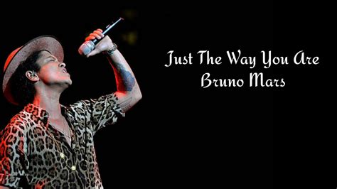 just the way you are bruno mars lyrics video youtube
