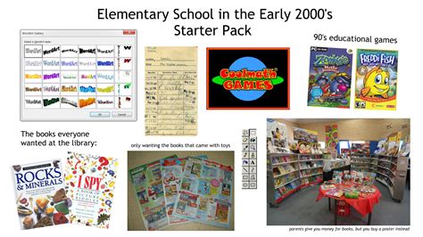 Elementary School In The Early 2000s Starter Pack Rstarterpacks