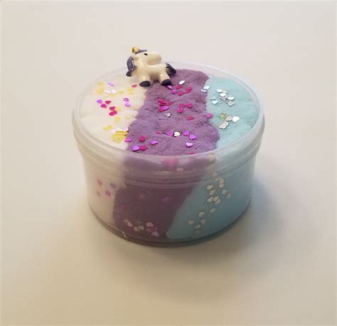 Unicorn Cloud Slime Fluff Scented Etsy