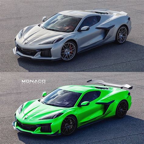 2023 chevy corvette z06 unofficially dresses up in green also fits the aero bits autoevolution