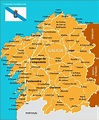 Map of Galicia | España