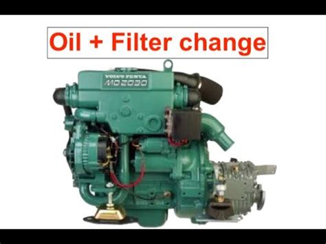 Oil And Oilfilter Change On My Volvo Penta Inboard Engine Youtube