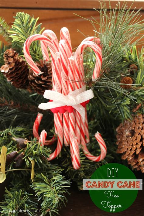 Diy Candy Cane Tree Topper And Hilltop Tree Delivery I Dig Pinterest