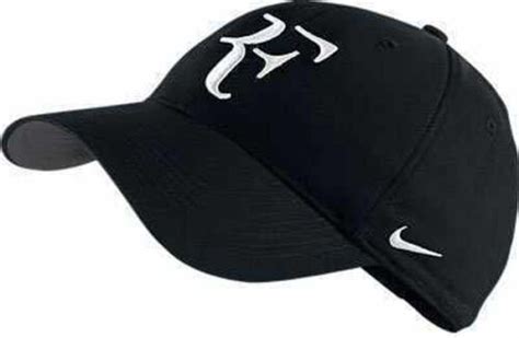 New Nike Rf Roger Federer Hat Cap Black Tennis Dri Fit 371202 010 Ebay