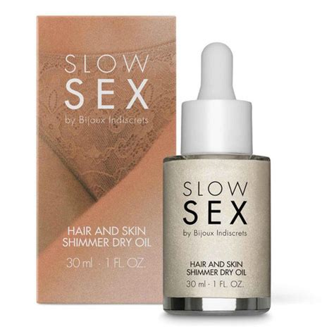 Bijoux Indiscrets Slow Sex Hair Skim Shimmer Dry Oil