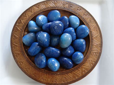 Blue Onyx Stone Gemstone Tumbled 4 Oz Wiccan Pagan