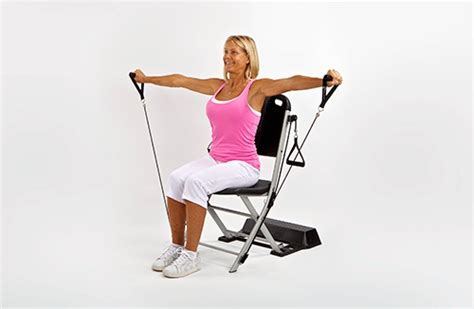 The resistance chairtm resistance band seated exercise system allows you to do a full body workout from a safe,comfortable seated position. The Resistance Chair - Seated Exercise Chair System - VQ ...