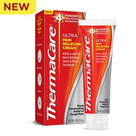 Thermacare Ultra Pain Relieving Cream Fast And Effective Solution To