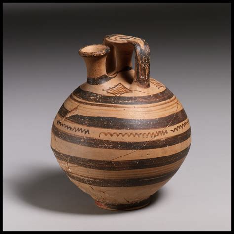 Terracotta Stirrup Jar Mycenaean Late Helladic Iiib The