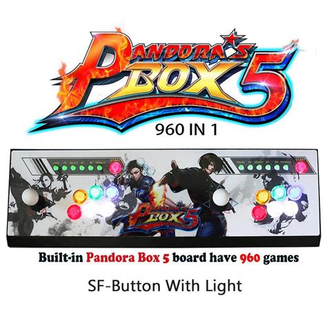 New Arrival Pandora Box 5 2 Players Metal Box Arcade Fighting Game