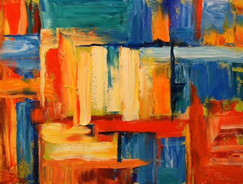 Abstract Oil Painting We Need Fun