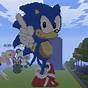 Sonic Minecraft Pixel Art