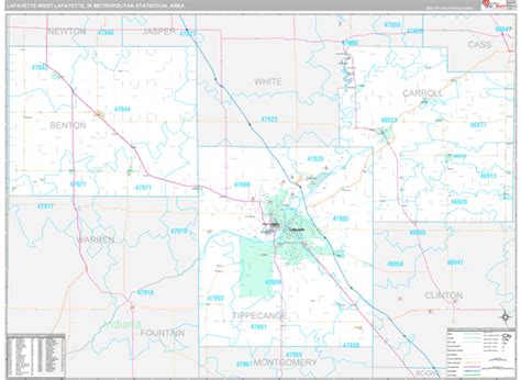Maps Of Lafayette West Lafayette Metro Area Indiana