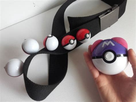Pokemon Trainer Belt For Cosplay 5 Small Pokéballs 1 Big Pokemon Trainer Costume Pokemon