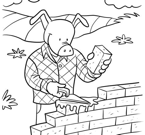 Brick House Coloring Pages At Free Printable