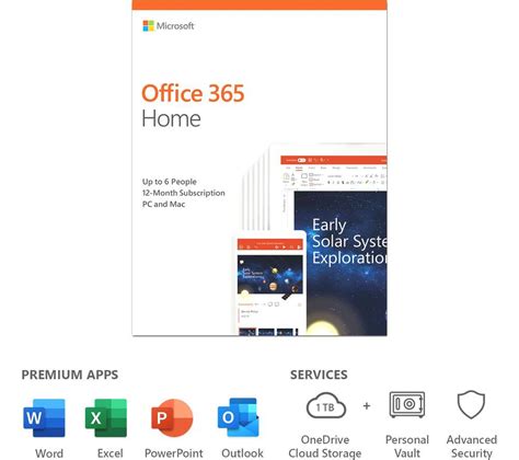 Buy Microsoft Office 365 Home 1 Year For 6 Users Free Delivery Currys