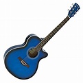 Guitare Électro-Acoustique à Pan Coupé par Gear4music, Blue - Comme ...