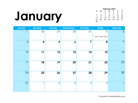 2021 Indonesia Monthly Calendar Colorful Design Free Printable Templates