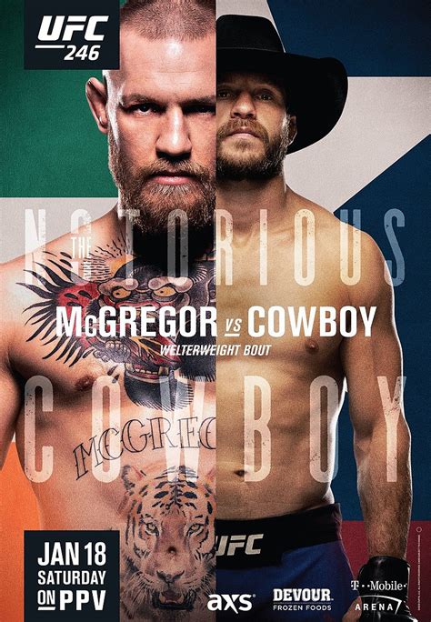 The official ufc instagram brings you fight photos and video from around the world. UFC 246: Conor McGregor vs. Cowboy Cerrone Fight Card ...