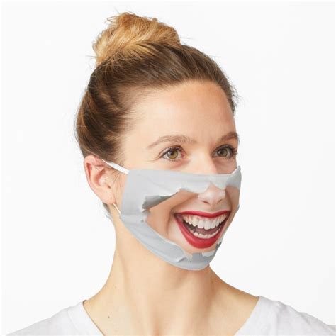 cant breathe red lips sweet smile mask by draw design lip mask funny face mask face