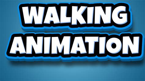 How To Make A Walking Animation Roblox Studio👍👍 Youtube