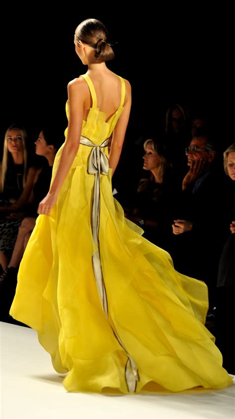 Free Images Woman Model Spring Runway Elegant Gown Yellow Dress