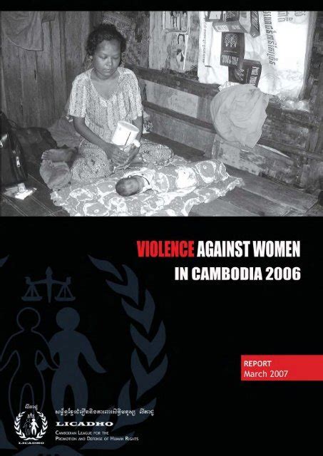 Report Violence Against Women In Cambodia 2006 Licadho