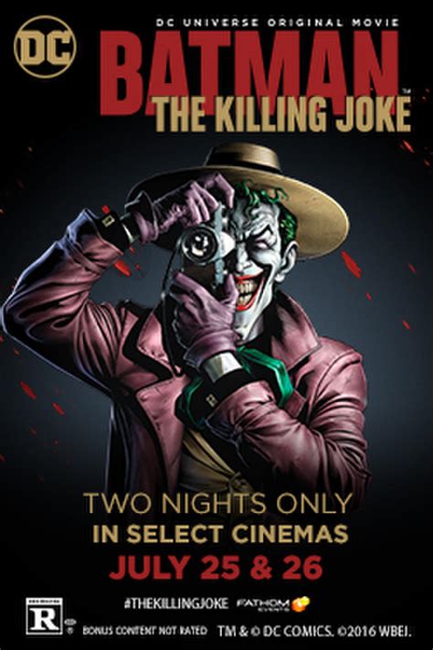 Batman The Killing Joke Tickets And Showtimes Fandango