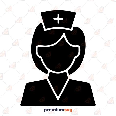 Nurse Silhouette Svg Medical Assintant Svg Premiumsvg