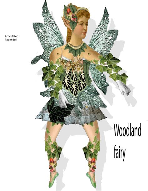 Printable Fairy Paper Doll Fairy Tale Paper Doll Magic Forest Etsy