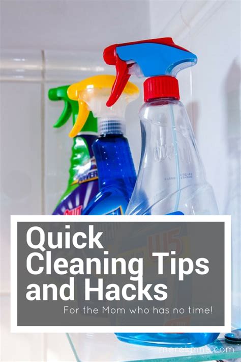 Quick Cleaning Tips Meredith Rines