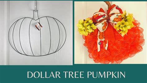 Dollar Tree Deco Mesh Pumpkin Using The Pumpkin Frame Diy🍂plus Bow